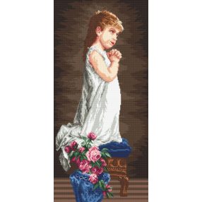 8032 The prayer of a little girl 33x70 cm