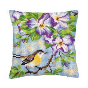 C5237 Titmouse on a branch 40x40 cm