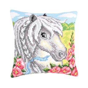 C5207 White horse 40x40 cm