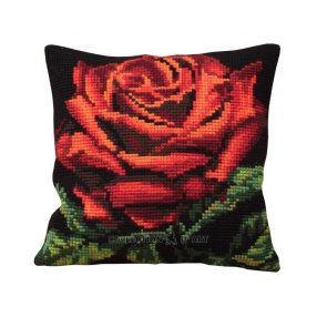 CDA5104 Vörös bársonyos rózsa 40x40 cm