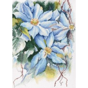 M546 Blue clematis 23,5x31,5 cm