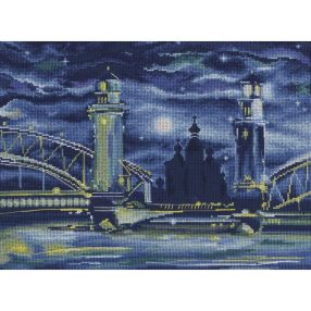 M575 Night fairytale of St.Peterburg 34,5x26 cm