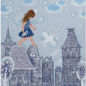 m662 Fairy tales live on the roofs 24x24 cm