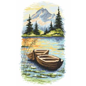 Z10083 Dusk on the lake 25x39 cm