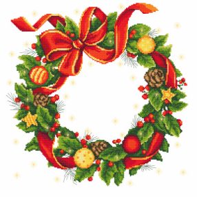 ZU8293 Christmas wreath 90x90 cm