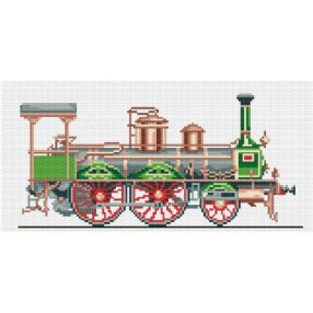 Z4212 Green train 15x30 cm