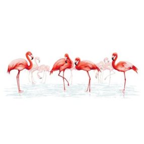 10117 Family of flamingos 159x61 cm