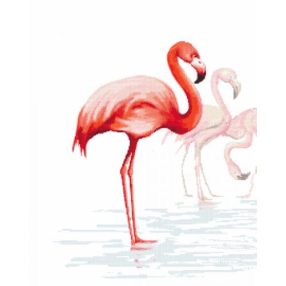 Z10118-01 Triptych with flamingos 40x50 cm