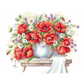 Z8751 Bouquet of poppies 40x30 cm