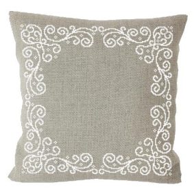 ZU8922-01 Pillow with arabesque linen 40x40 cm
