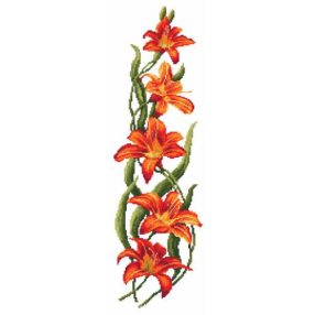 Z8755 Charming daylilies 15x50 cm