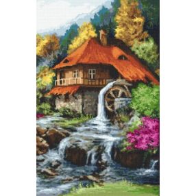 10132 Mill in the mountains 33x52 cm