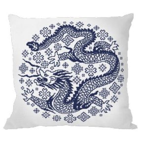 ZU8939-01 Pillow - Chinese porcelain 40x40 cm