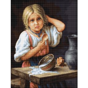 G515 Parasztlány 24x31 cm