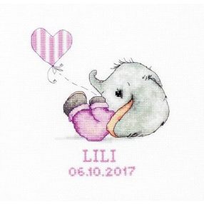 B1133 Kislány - babaköszöntő 14x15,5 cm