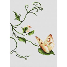 B2243 Drapp pillangó 18.5x23.5 cm