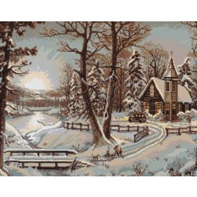 B321 Téli táj 37.5x28 c m(kifutott)