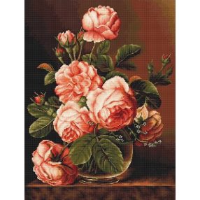 B488 Rózsák vázában 34x43 cm