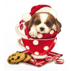 S1005 NEW YEAR SAINT BERNARD 23x25 cm