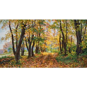 S890 Borostyán színű fasor 45x27 cm