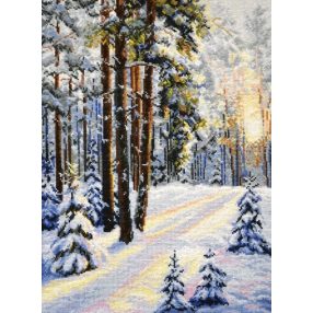 S727 Téli erdő 30x40 cm