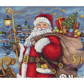 SK102 Santa is coming 30x26 cm