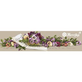 SK41 Pansy Waltz 89x23 cm