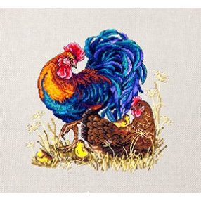 SK61 Kakas és tyúk 21x21 cm