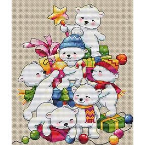 SK55 Christmas Bears 20x17cm