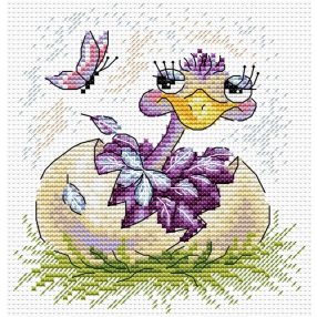 SM102 Ostrich 18x14 cm