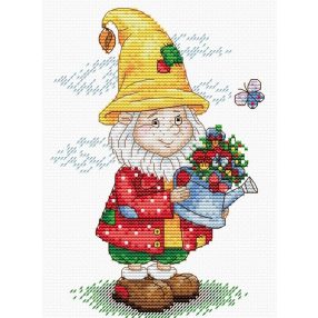 SM133 Manó sárga sapkában 18x14 cm