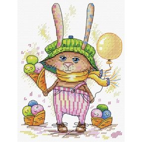 SM177 Rabbit with Icecream 19x15 cm