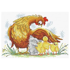 SM201 Under Mothers Wing 23x16 cm