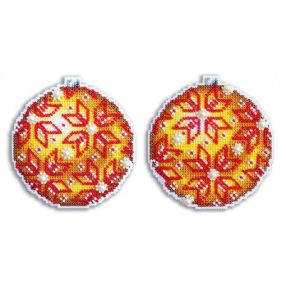 SR168 Borostyán színű gömb - karácsonyfadísz 9x9 cm