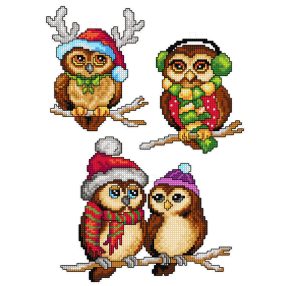 173CS Christmas Owls  - different sizes