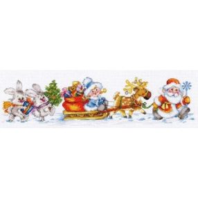 0-186 Happy New Year! 40x10 cm