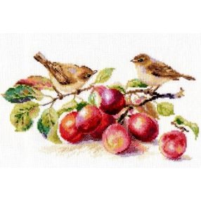 5-17 Warblers & Plums 29x16 cm