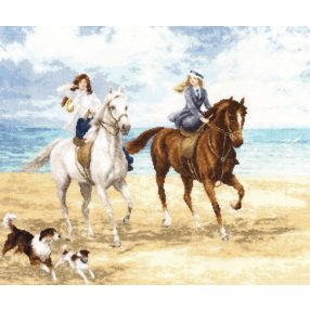 chm019 Séta a tengerparton 43x36 cm