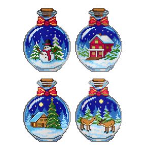 179CS Christmans Bottles 9x12 cm