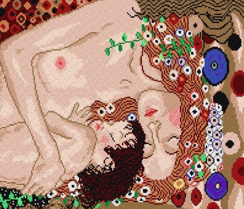 1212M Gustav Klimt - Anya és gyermeke 40x50 cm