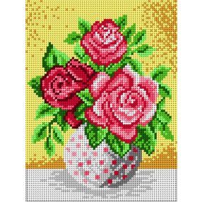 1701F Rózsák vázában 18x24 cm