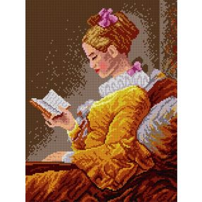 1719J Jean Honore Fragonard - Olvasó fiatal lány 30x40 cm