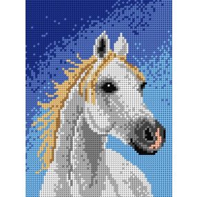 1786F Fehér ló 18x24 cm