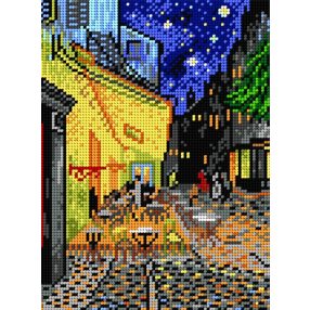 1815F Vincent van Gogh - Éjjeli kávézó 18x24 cm