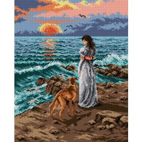 1984M Séta a parton 40x50cm