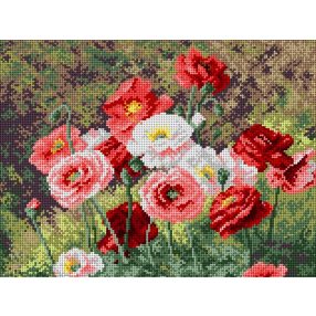 1990J Louis Marie Lemaire - Egy csokor pipacs 30x40cm