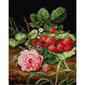 1992H Otto Didrik Ottesen - Rózsa málnákkal 24x30cm