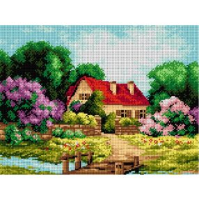 2140J Ház orgonák között 30x40cm