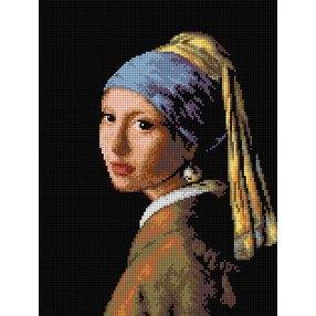 2150J Jan Vermeer-Lány gyöngy fülbevalóval 30x40cm