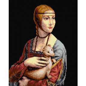 2151M Leonardo da Vinci-Cecilia Gallerani portré 40x50cm